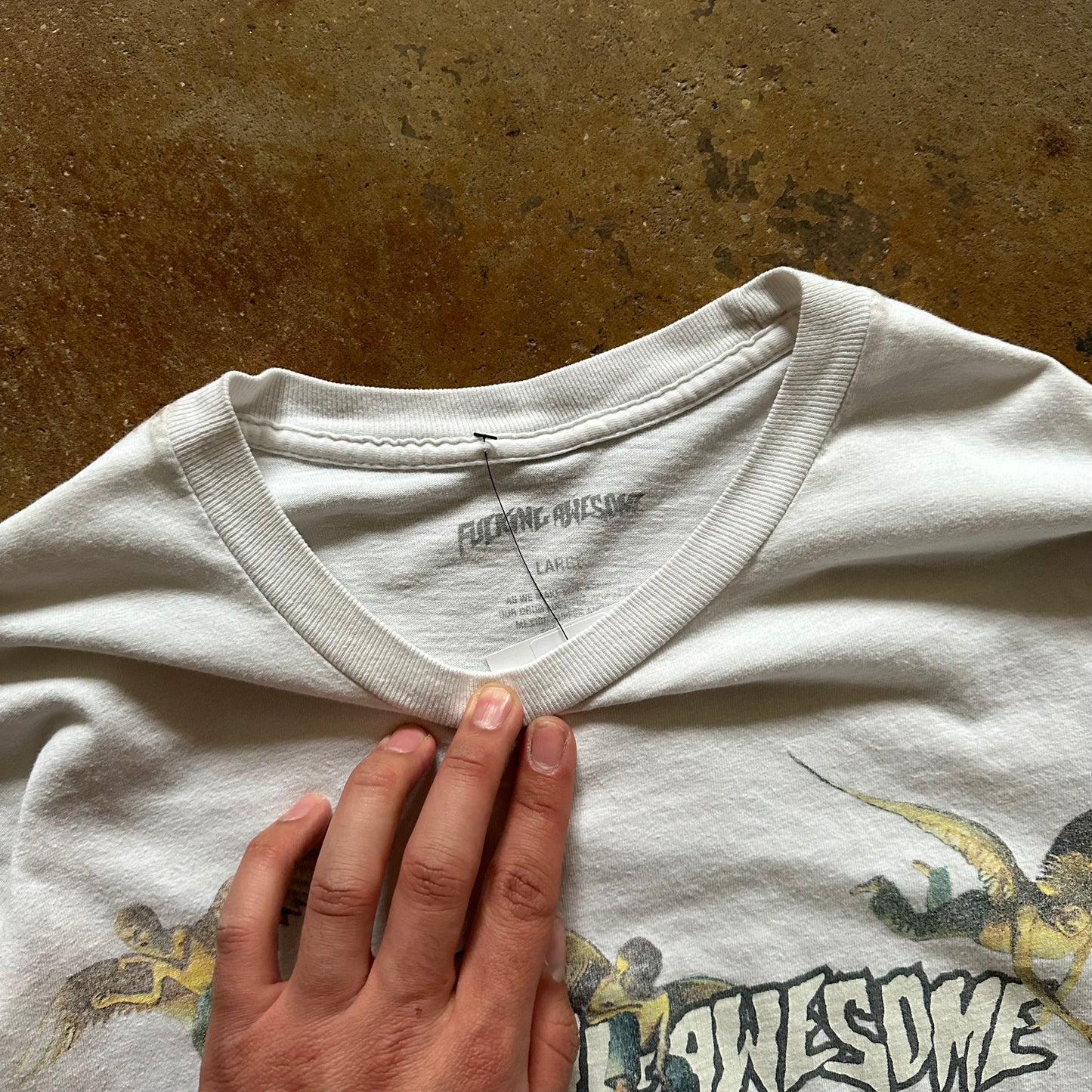 2010's Fucking Awesome Spellout Logo Long Sleeve Tee- Large