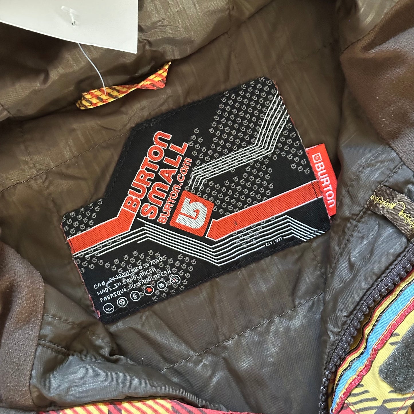 2000's Burton Plaid Shell Snow Jacket - Medium