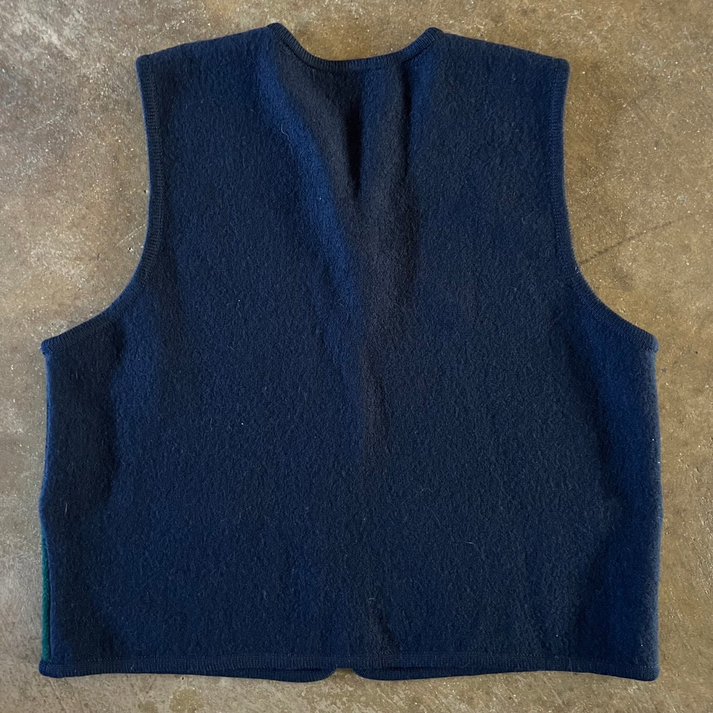 1990’s Argyle Print Wool Vest - Large
