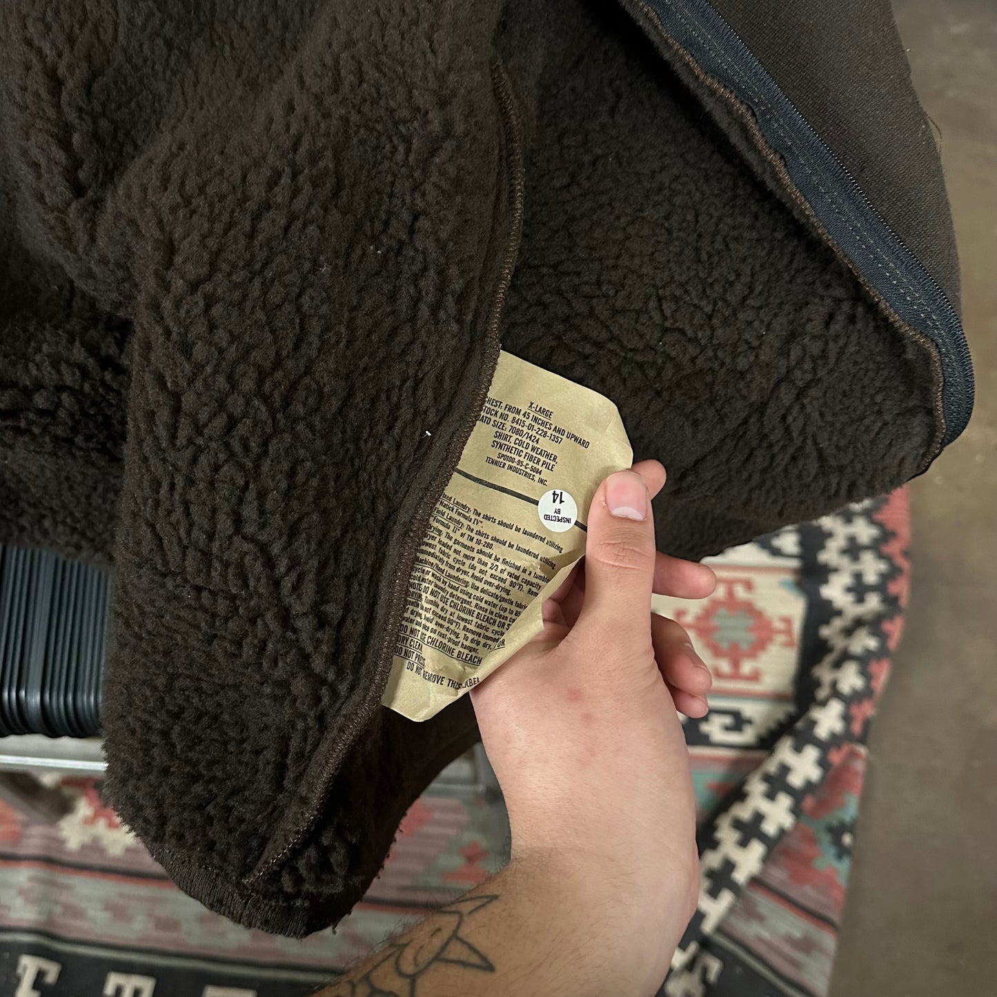 2000's Military Fleece With 3D Pockets- Extra Large
