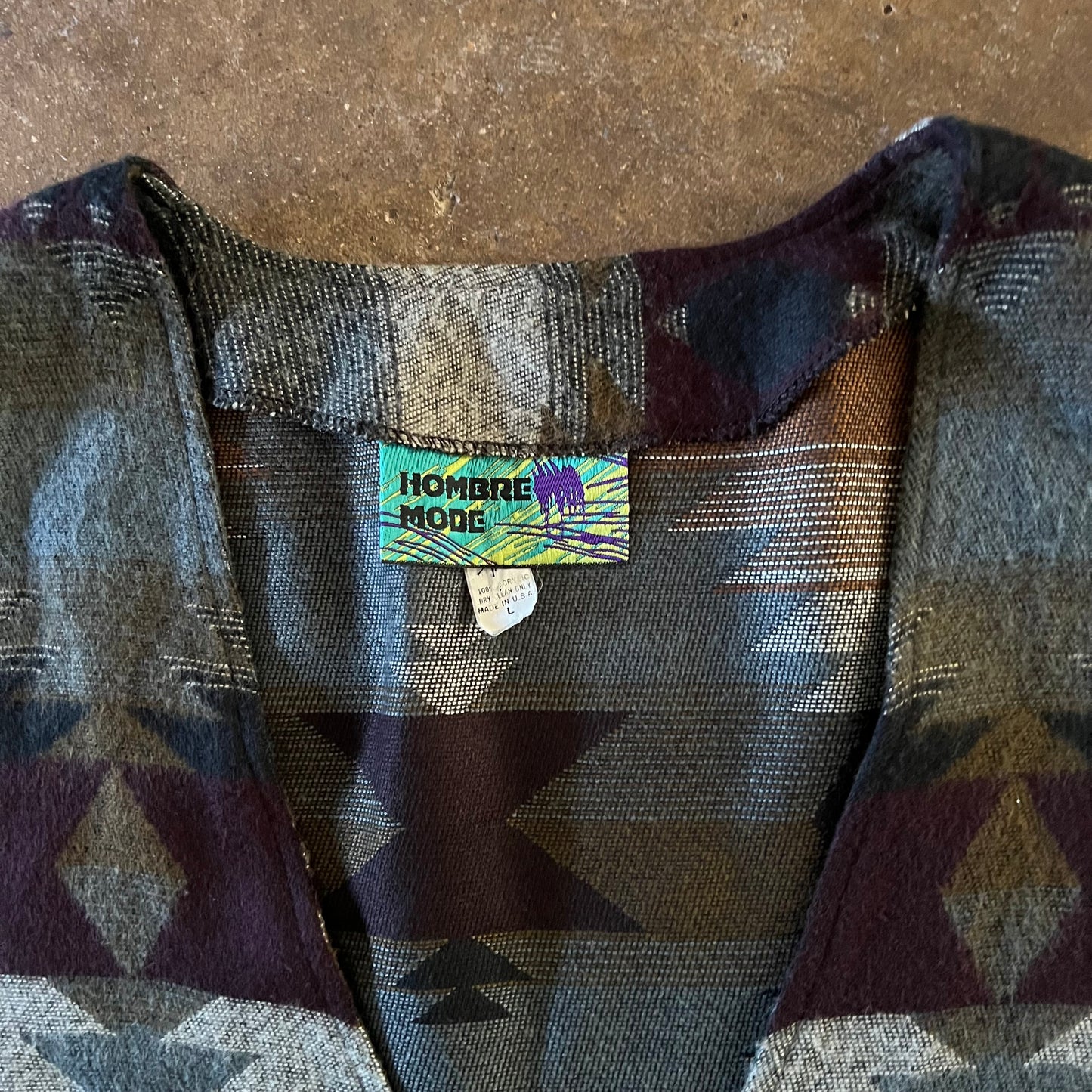 1990’s Tribal Print Vest - Medium