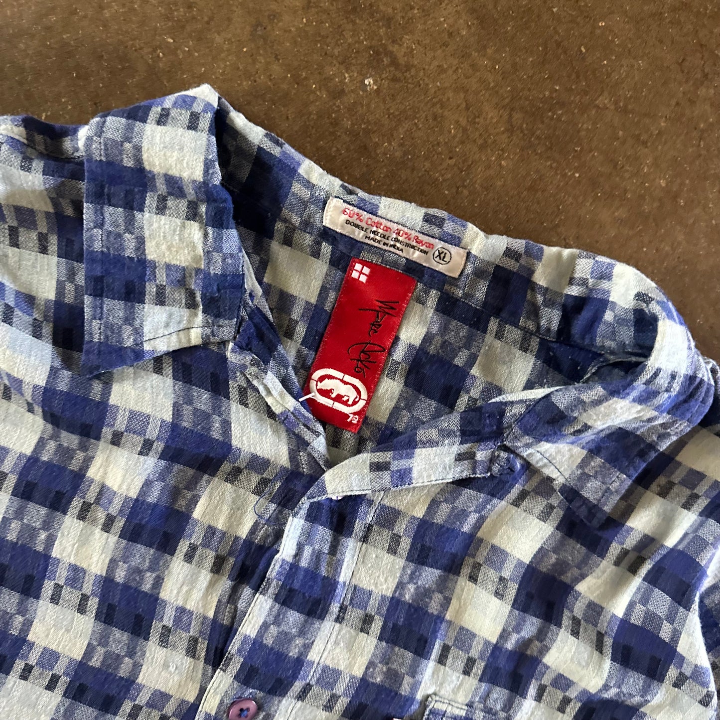 2000's Ecko Camp Collar Button Up Shirt- Extra Large