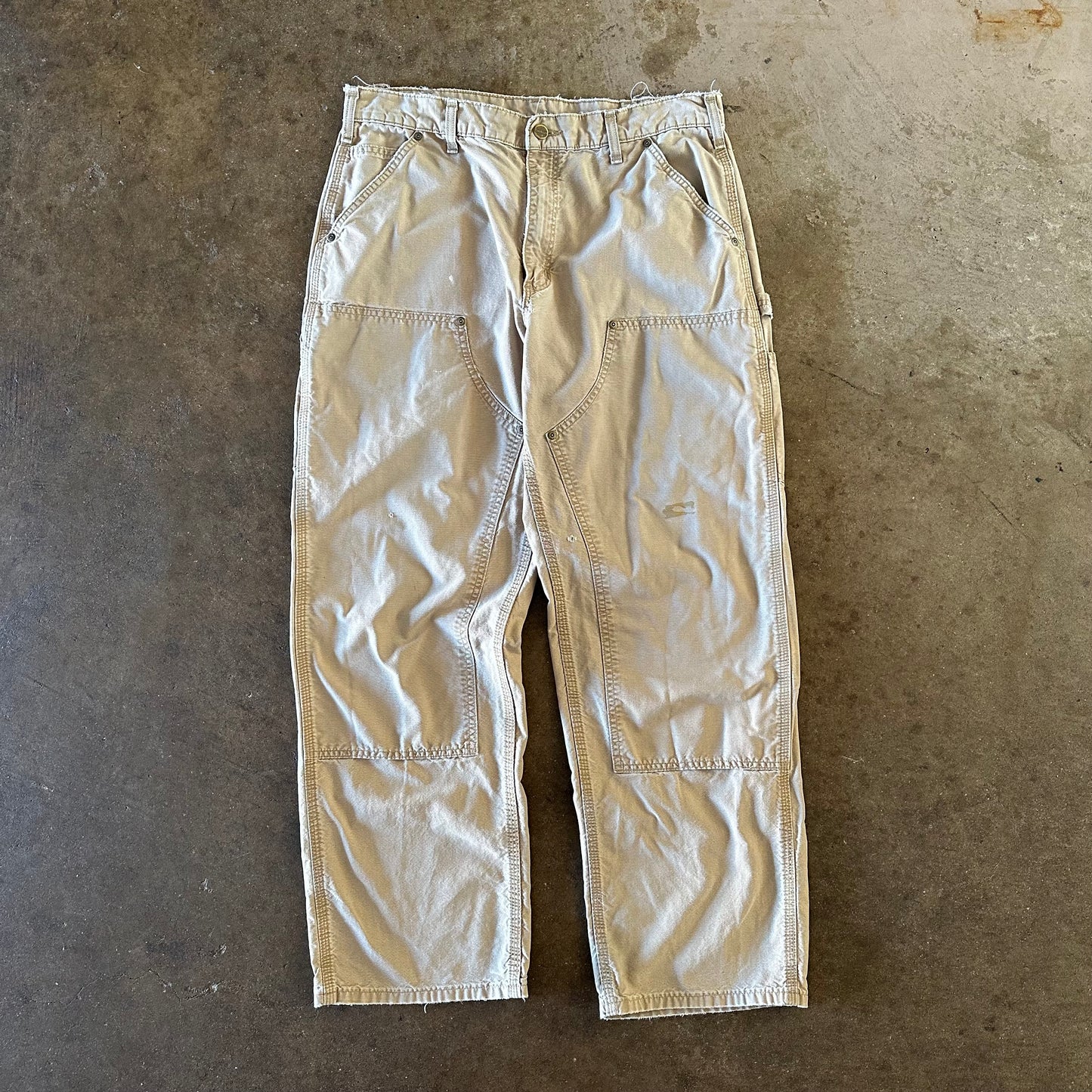 2000's Carhartt Khaki Double Knee Pant - 34