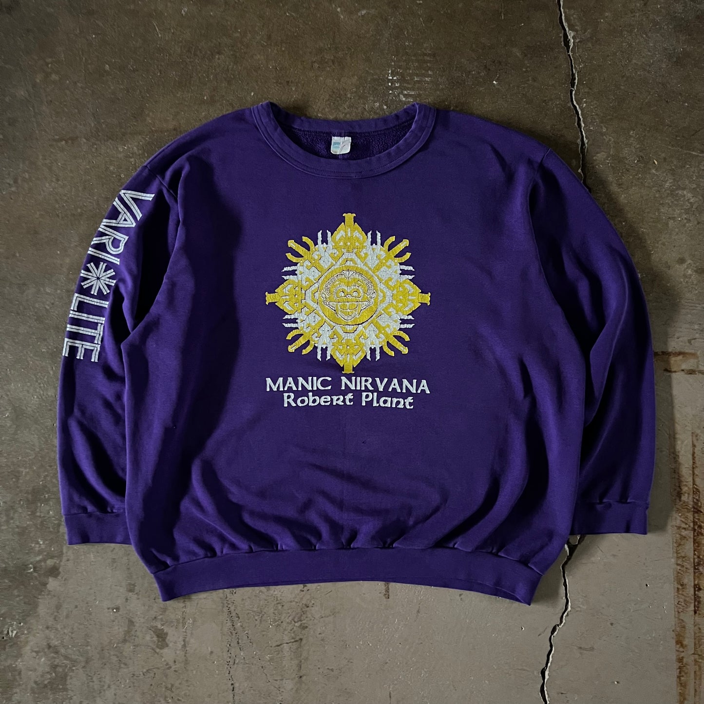 1990’s Robert Plant “Manic Nirvana” Crewneck- Extra Large