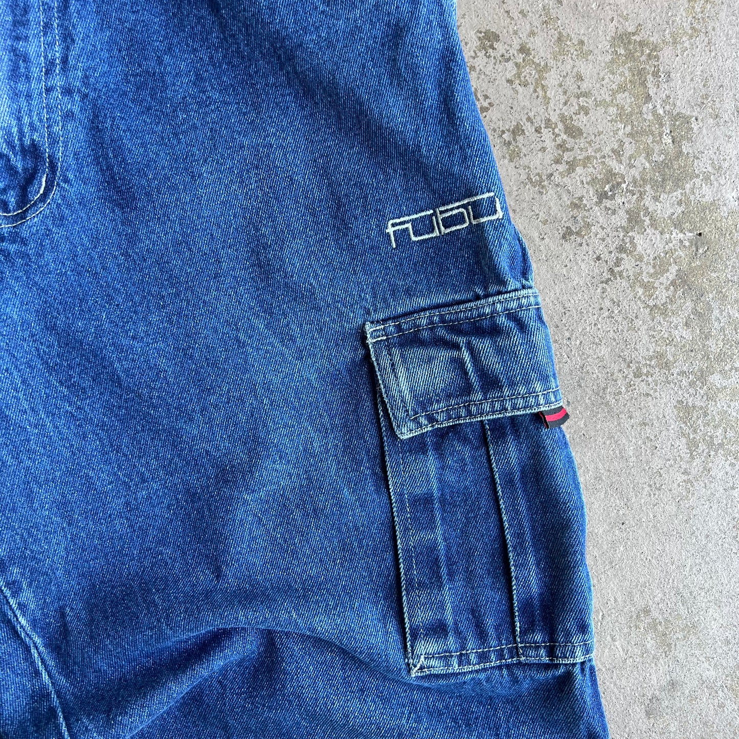 1990's Fubu Baggy Blue Denim Pant - 33x32