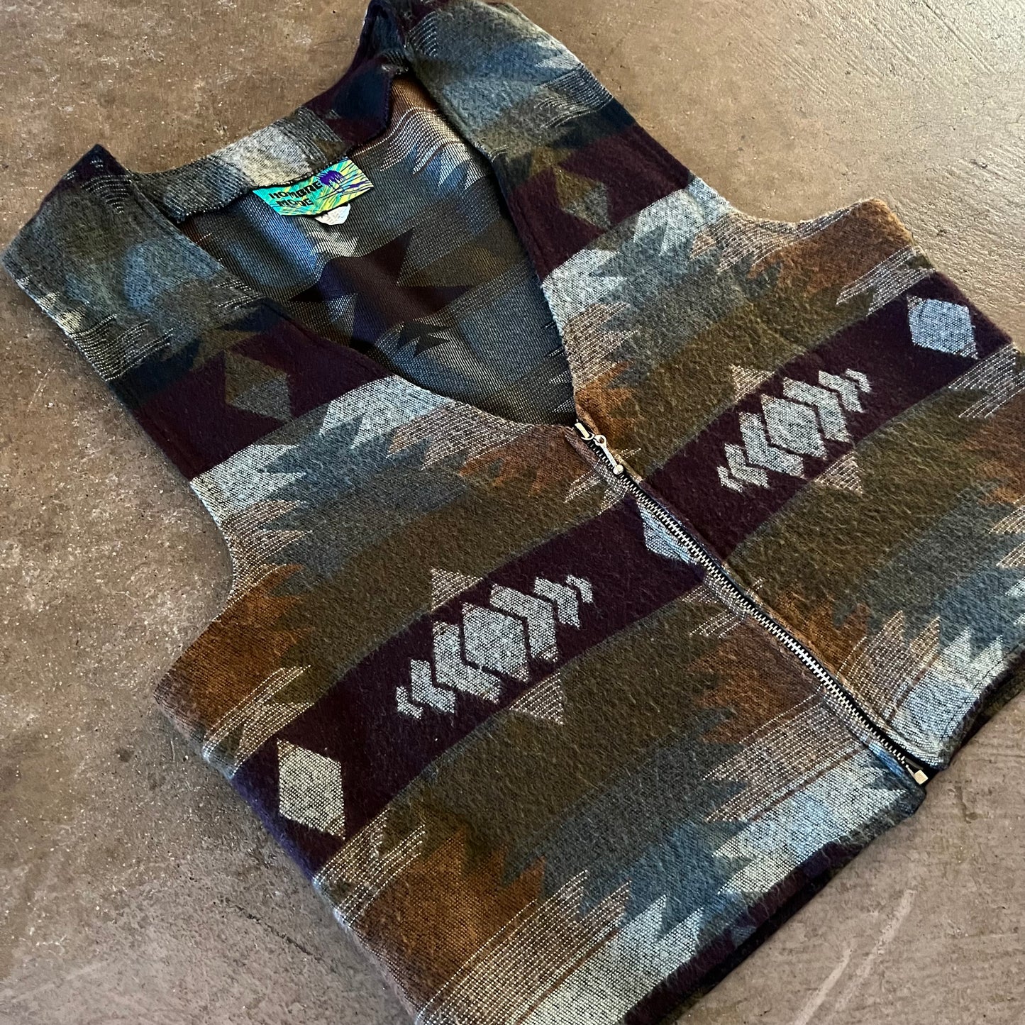1990’s Tribal Print Vest - Medium