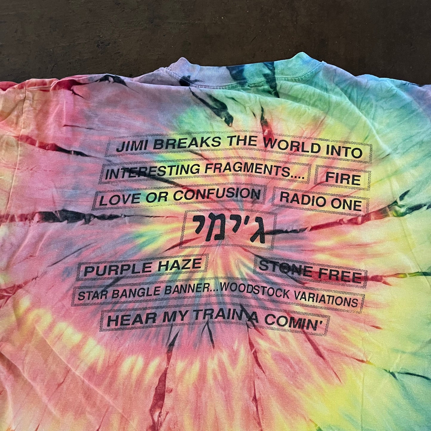 1990’s Jimi Hendrix Tie Dye Tee - Large
