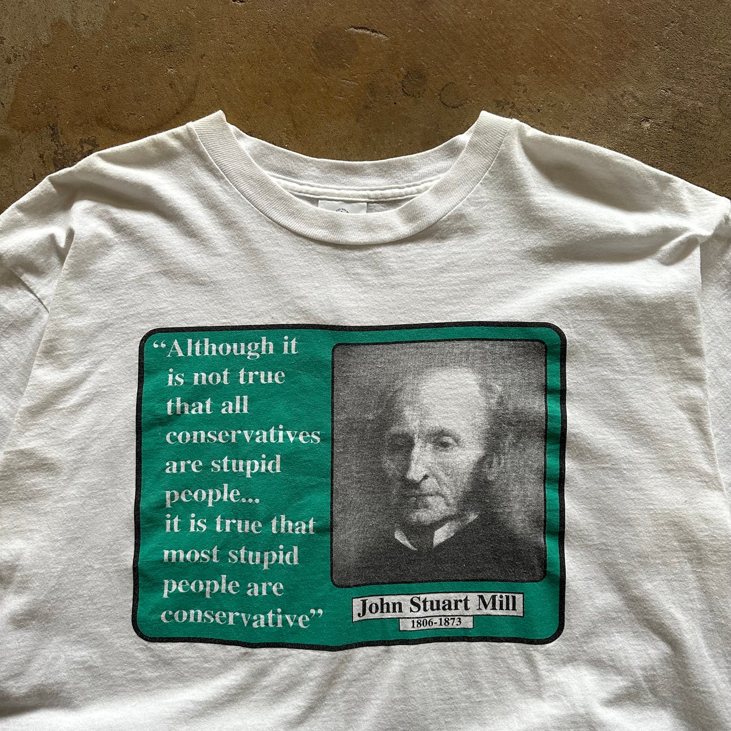 1990's John Stuart Mill Quote Tee- Extra Large