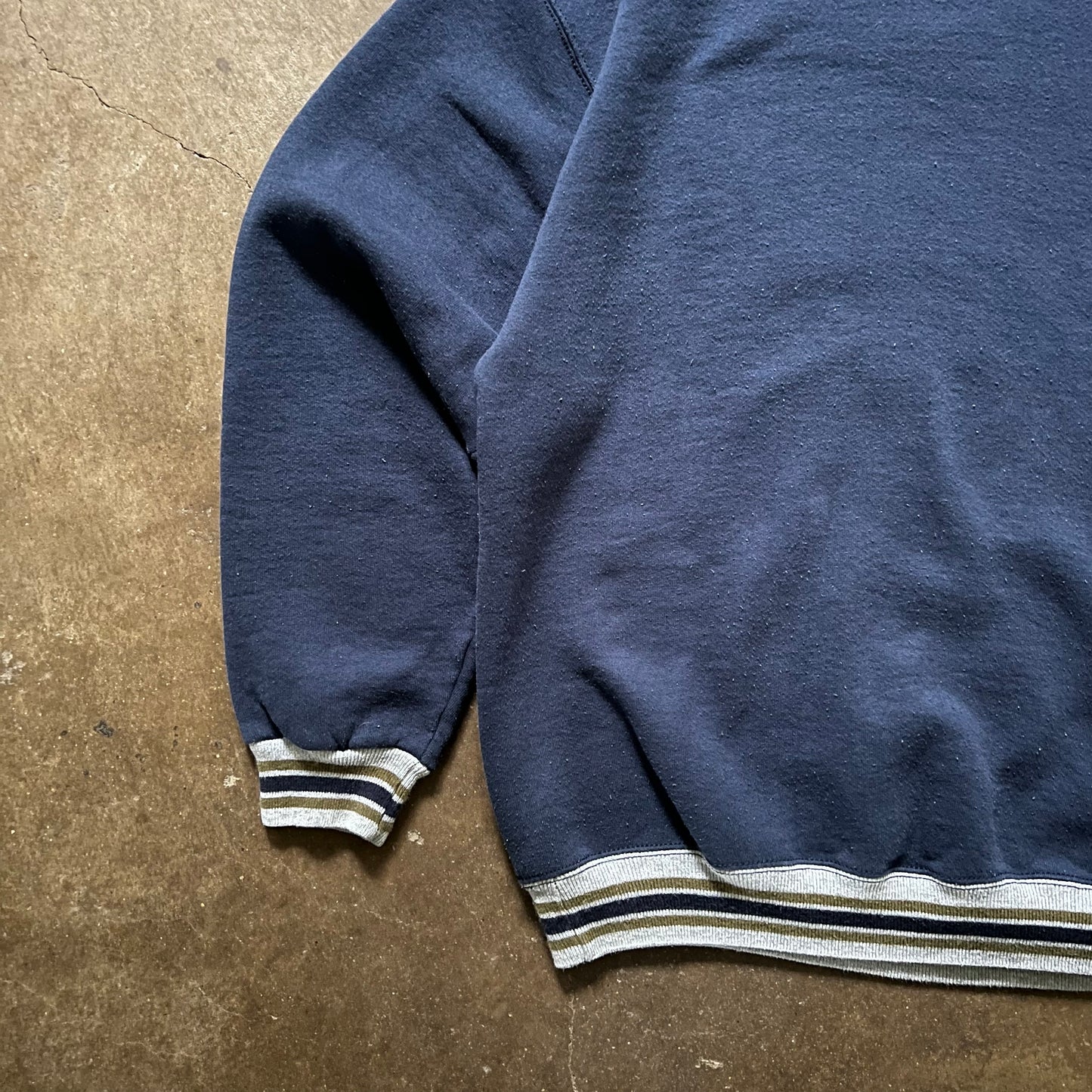 1990's Wilson Striped Collar Crewneck - Extra Large