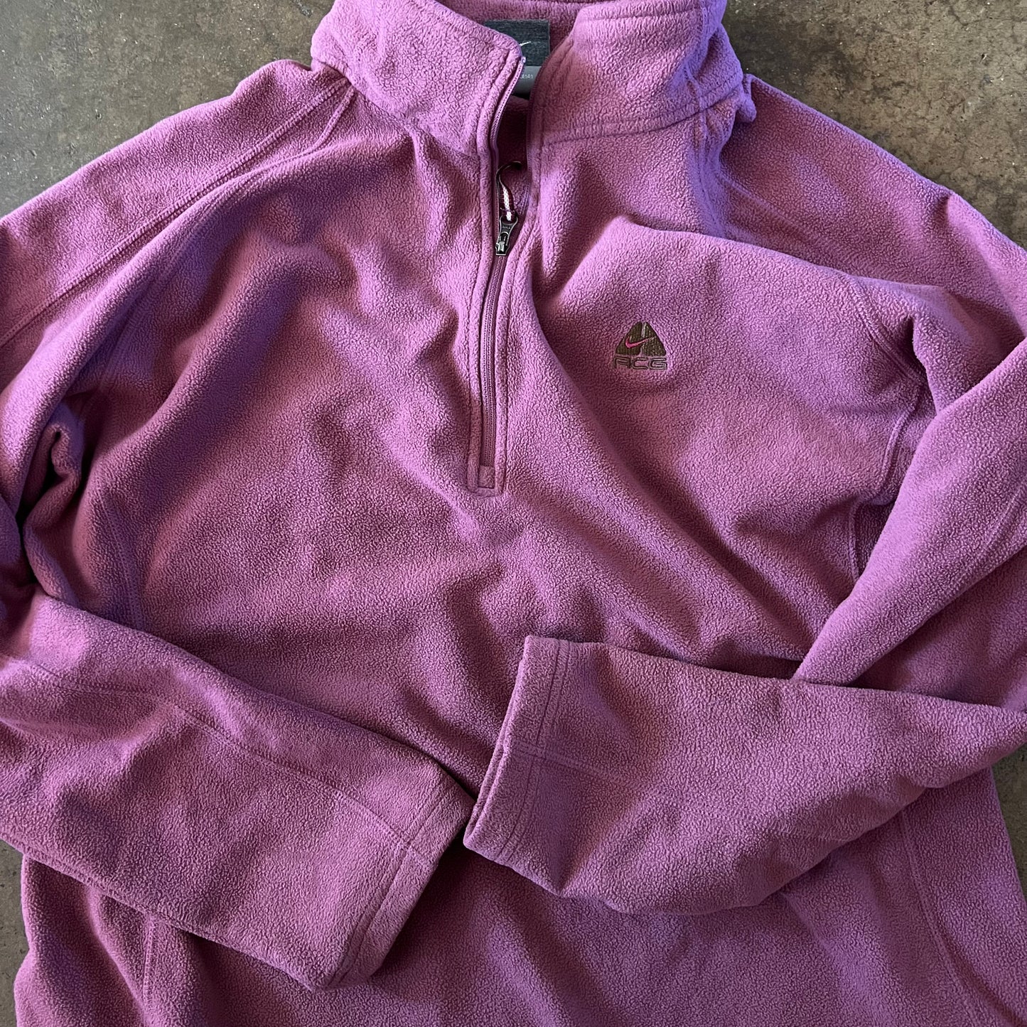 2000's Nike ACG Pink Quarter Zip Fleece - Large