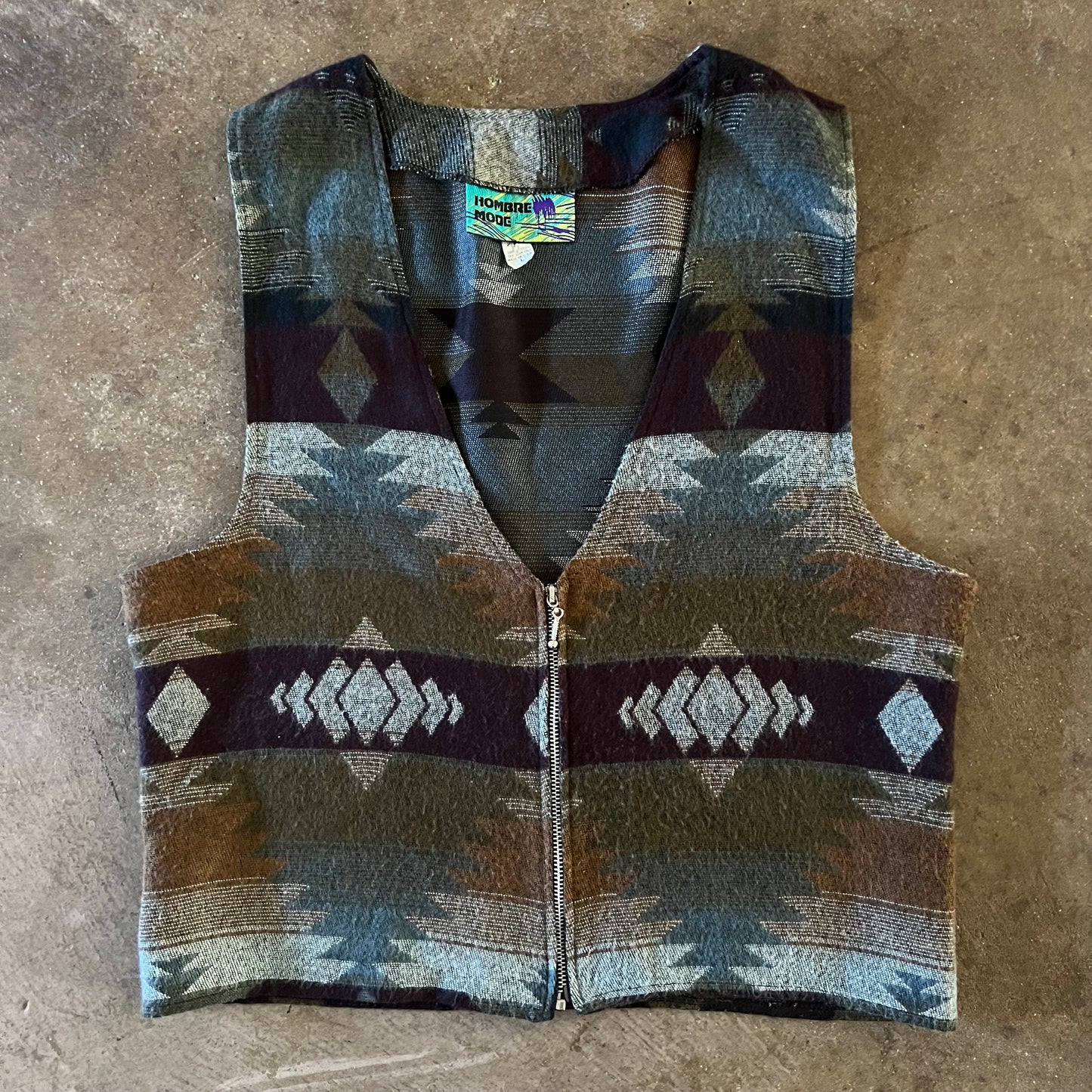 1990’s Tribal Print Vest - Medium