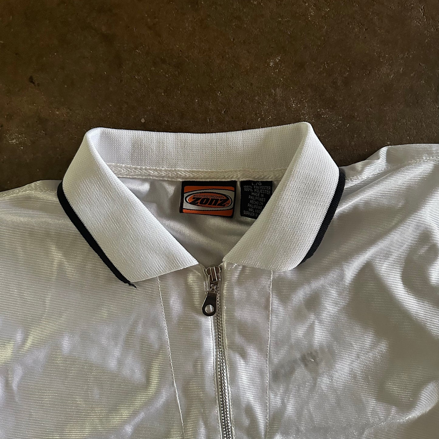 1990's Zonz Quarter Zip Collared Jersey - Large