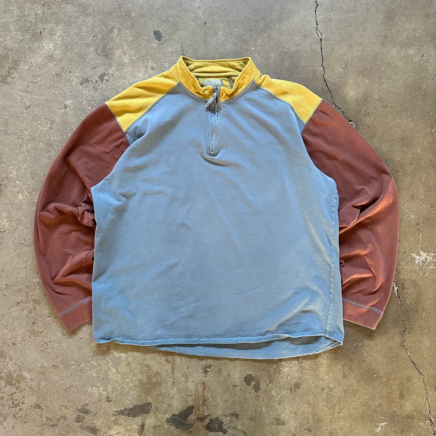 1990's Territory Ahead Color Block Quarter Zip - Extra Large