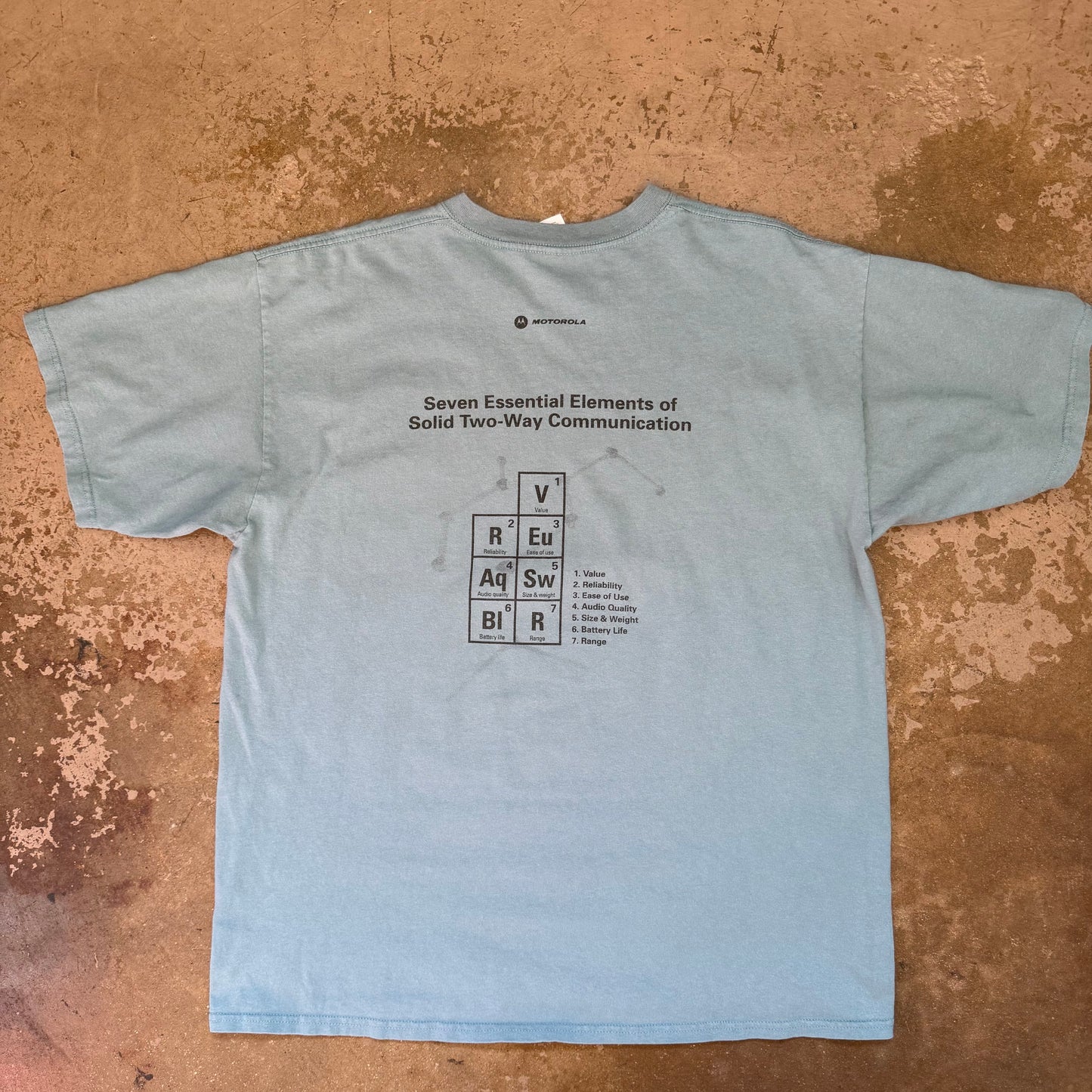 2000’s Motorola Periodic Table of Elements Graphic Tee - Extra Large
