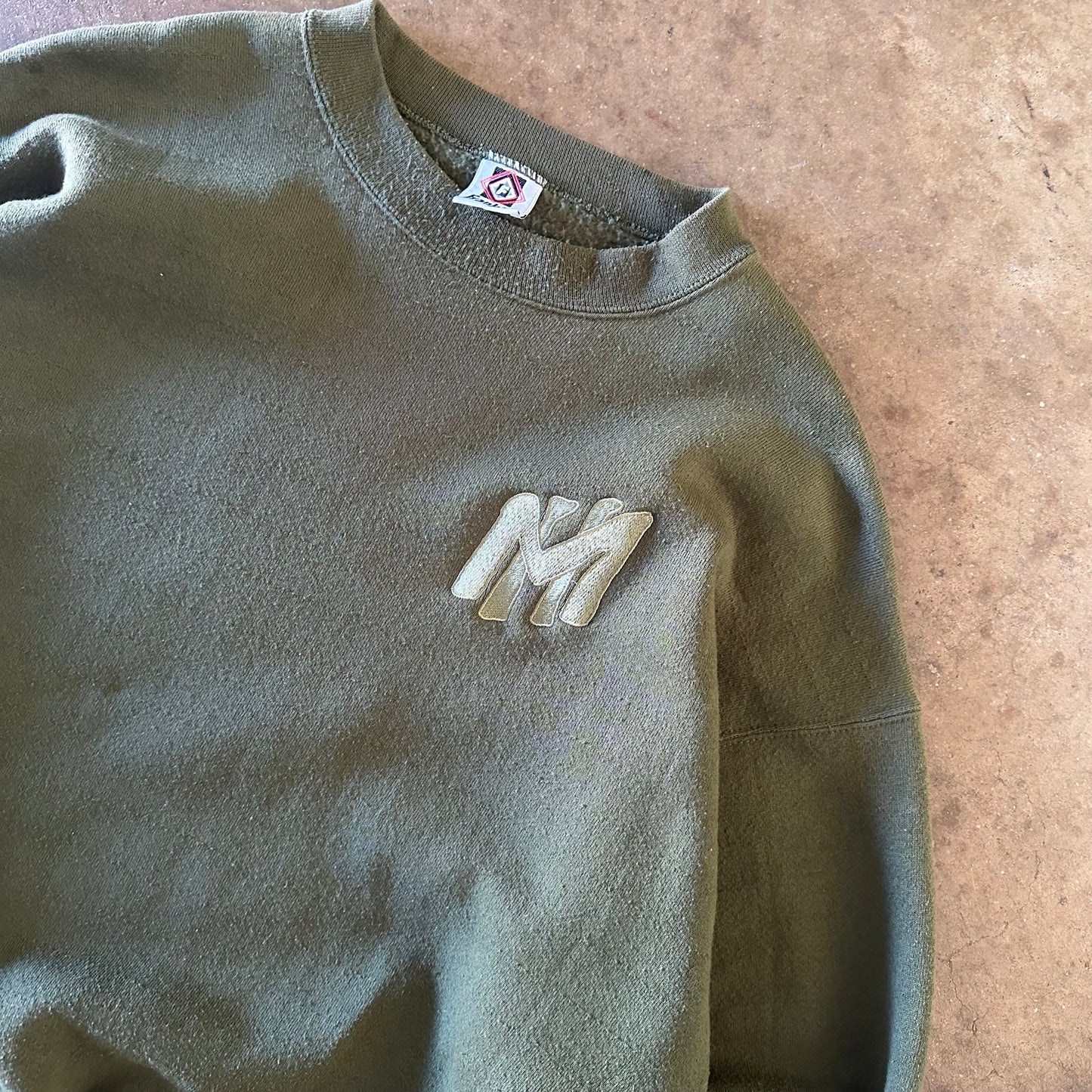 Markhive "MH" Monochromatic Crewneck in "Forrest" - Large