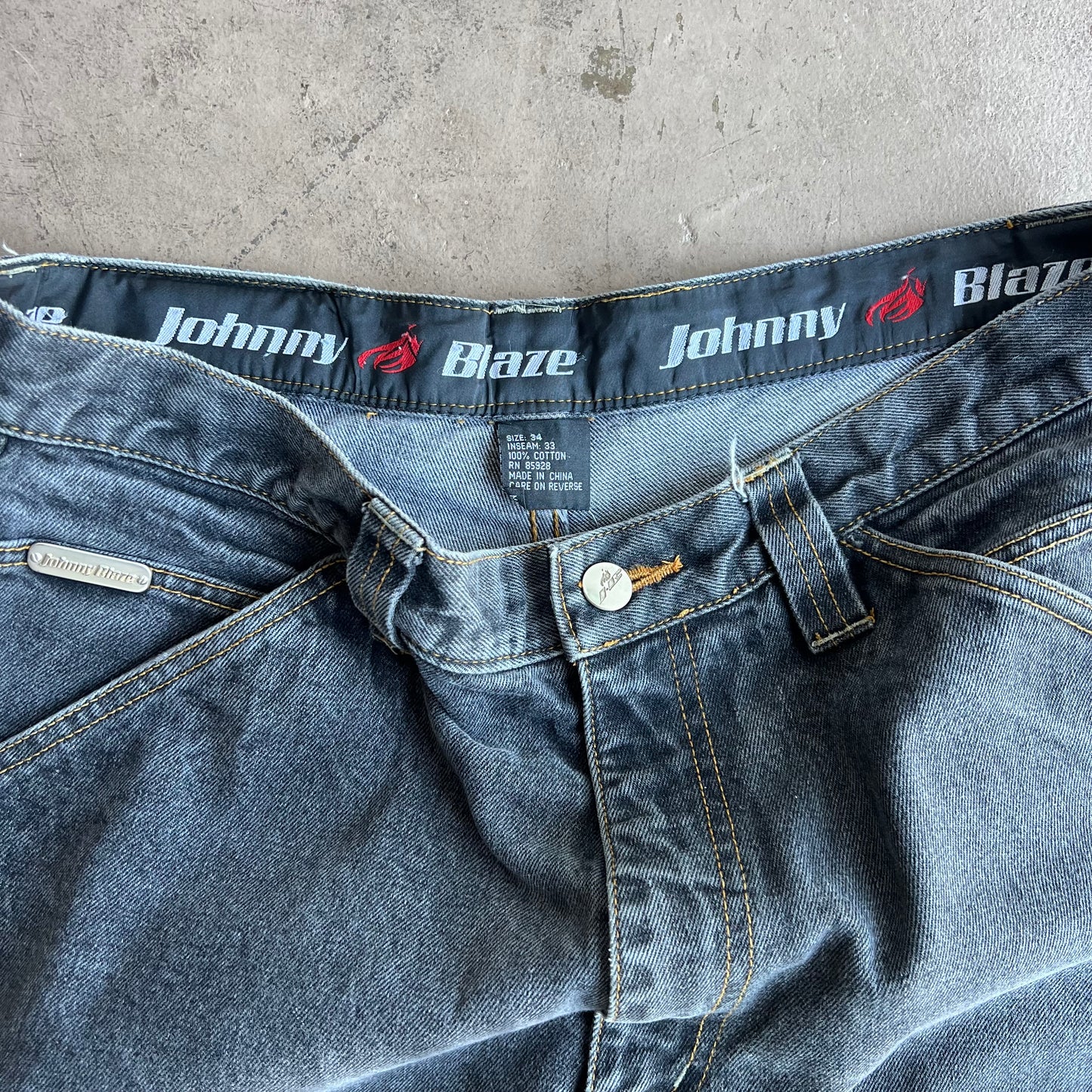 1990's Johnny Blaze Baggy Denim Pant - 34x32