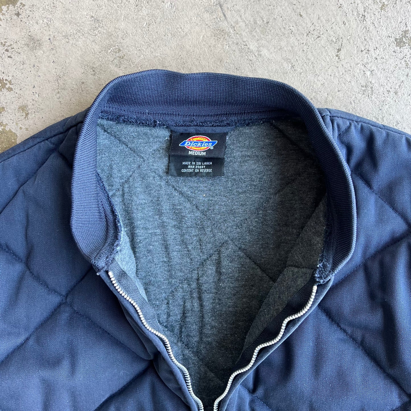 2000's Dickies Quilted Zip Up Coat - Medium