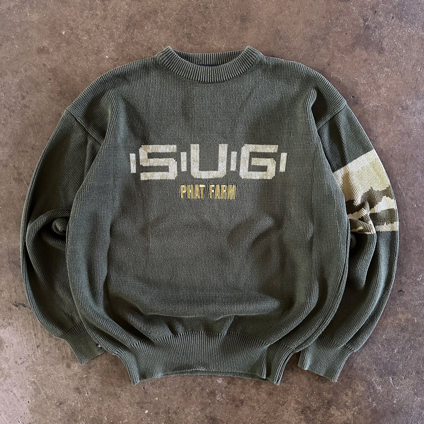 1990's Phat Farm "S.U.G." Knit Sweater- Extra Large