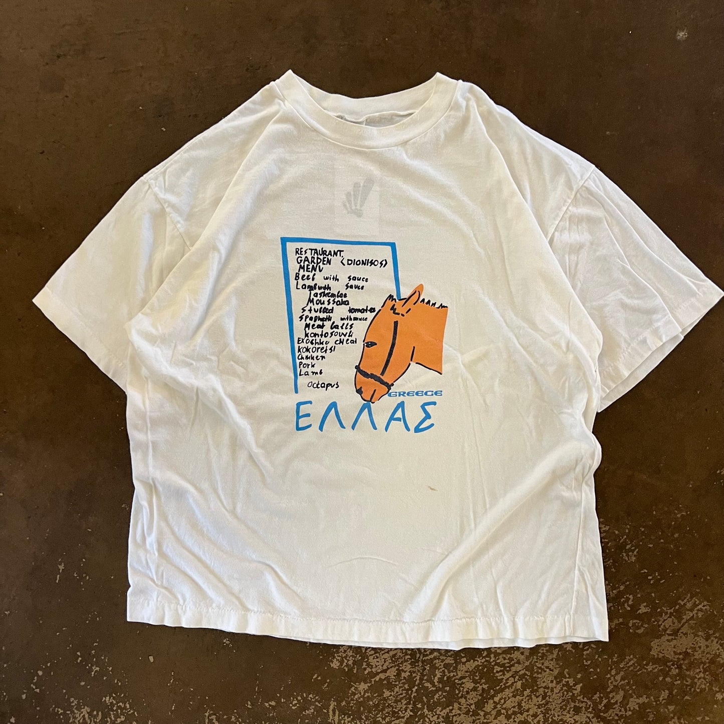 1990’s Greece Graphic Tee - Extra Large