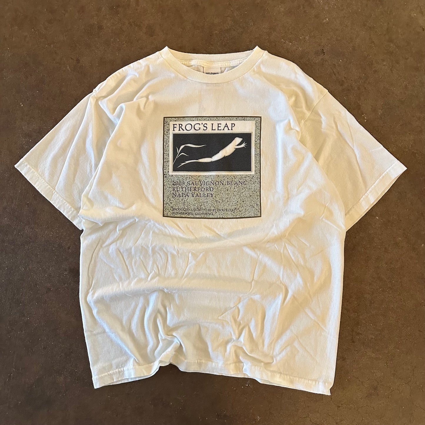 2000's "Frog's Leap" Wine Tee- Medium