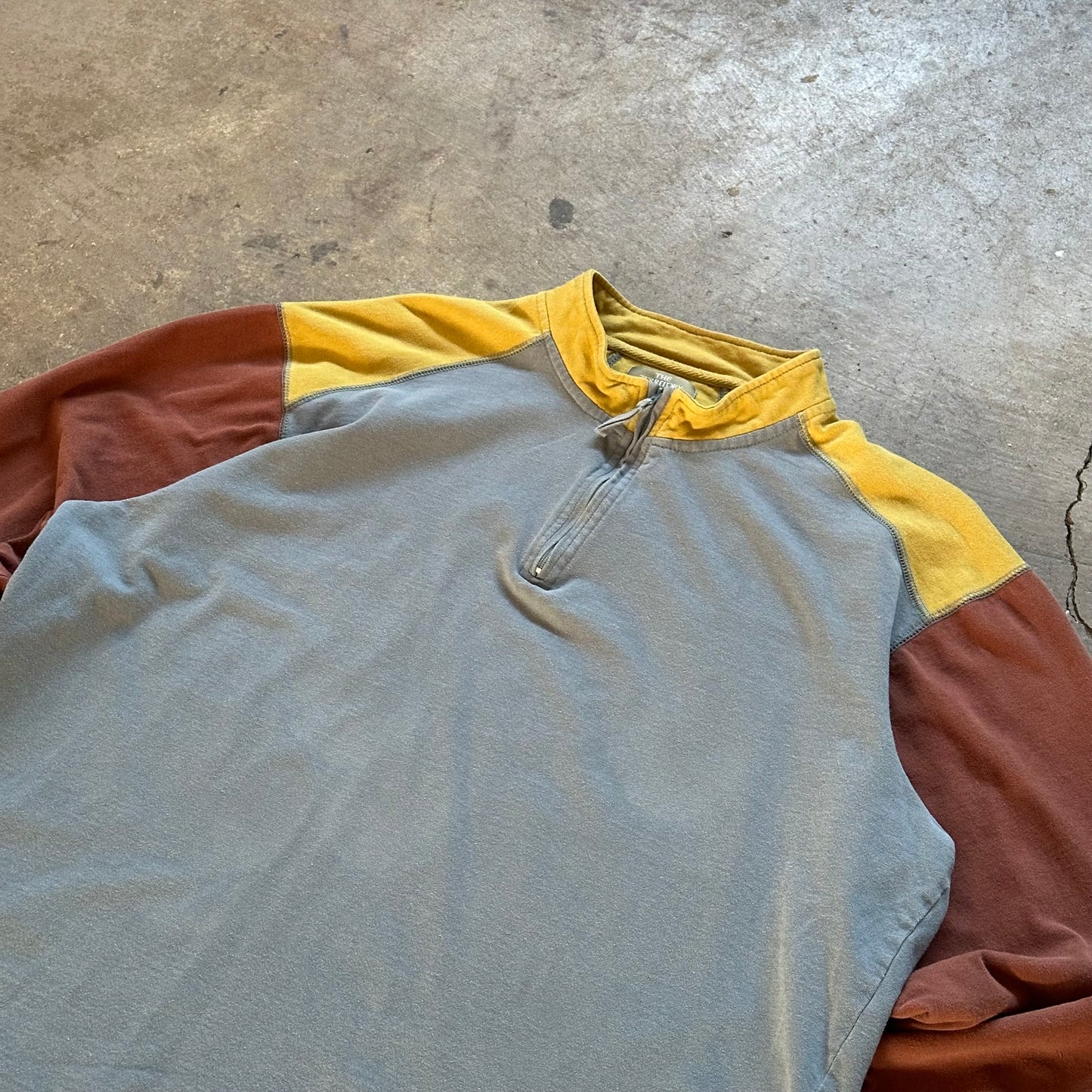 1990's Territory Ahead Color Block Quarter Zip - Extra Large