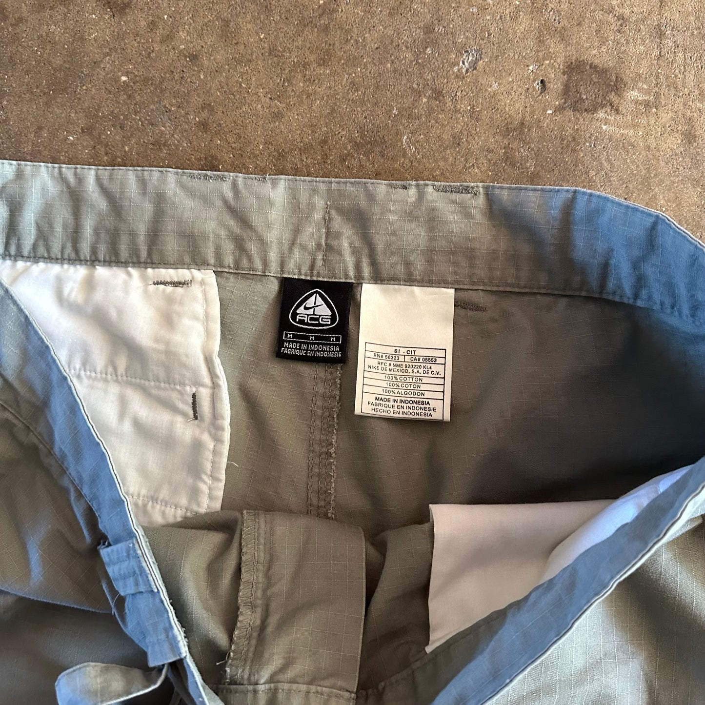 2000's Nike ACG Green Utility Pocket Pant - Medium