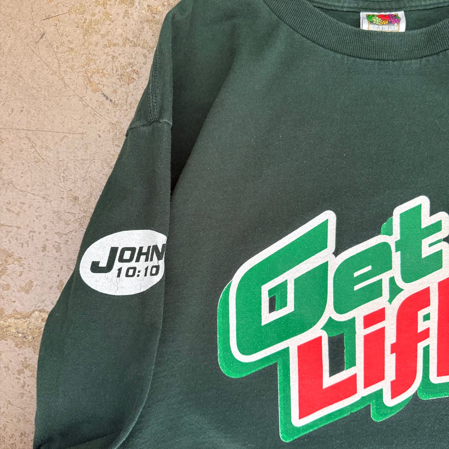 2000’s “Get A Life” Spoof Jesus Graphic Tee - Large