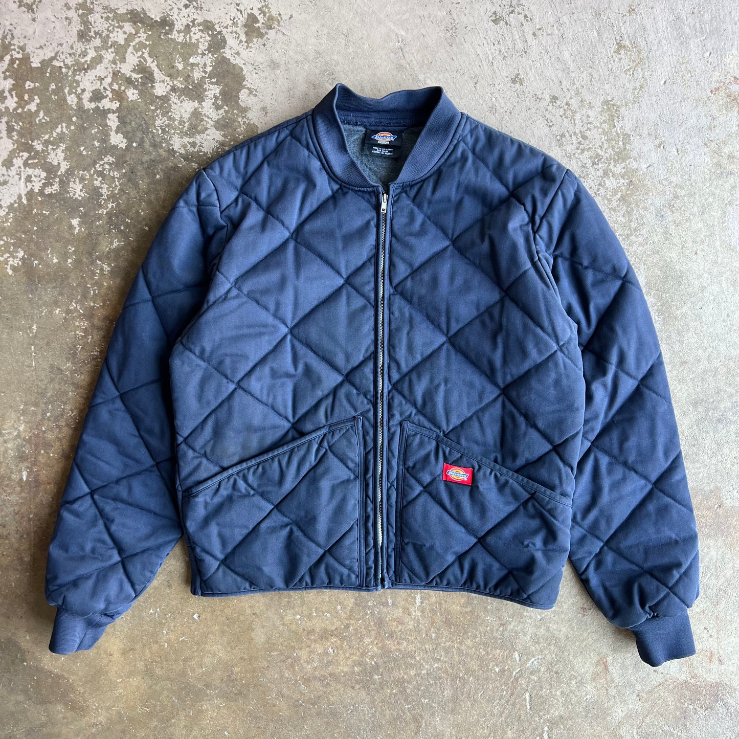 2000's Dickies Quilted Zip Up Coat - Medium
