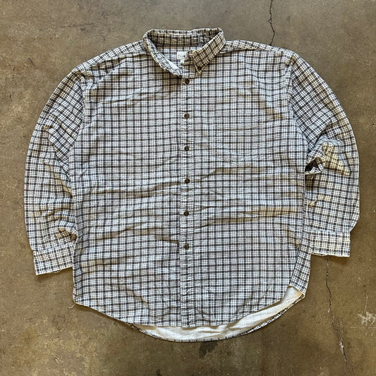2000's J. Crew Printed Plaid Button Down Shirt - Extra Large