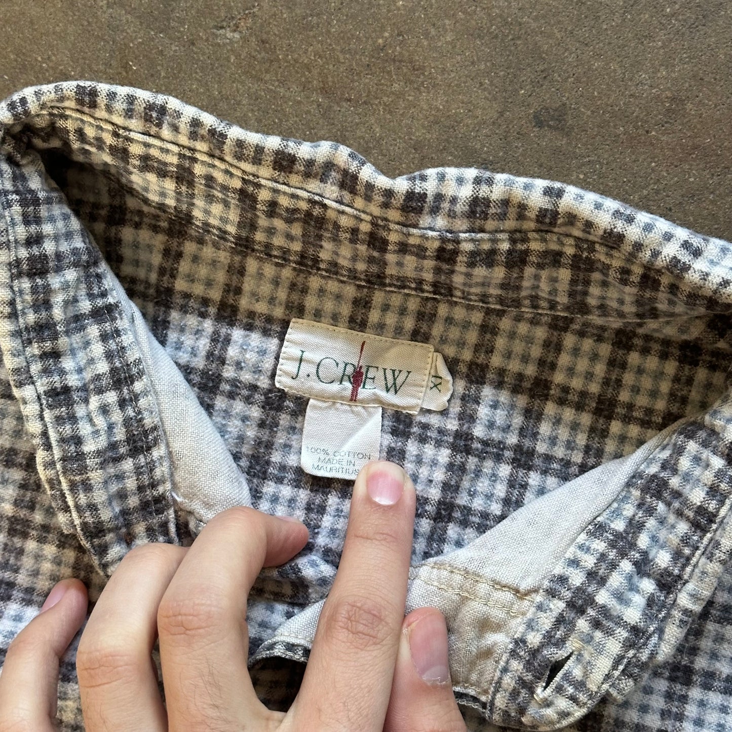 2000's J. Crew Printed Plaid Button Down Shirt - Extra Large