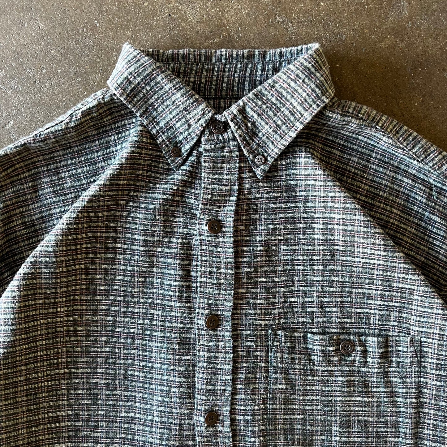 1990’s Utility Multi Color Check Flannel - Medium