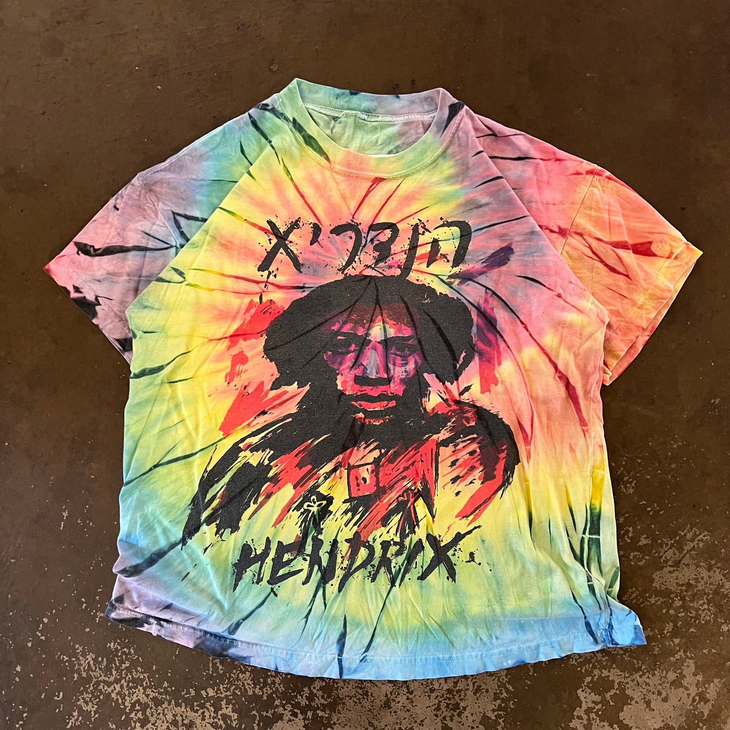 1990’s Jimi Hendrix Tie Dye Tee - Large