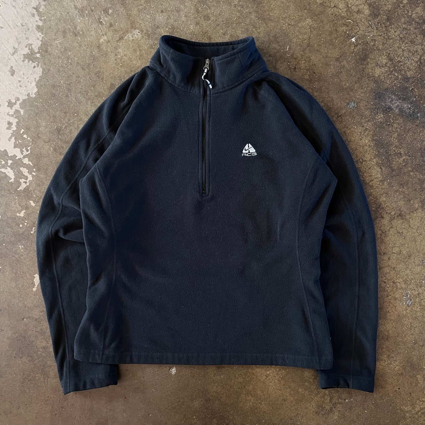 2000's Nike ACG Black Quarter Zip Fleece - Medium