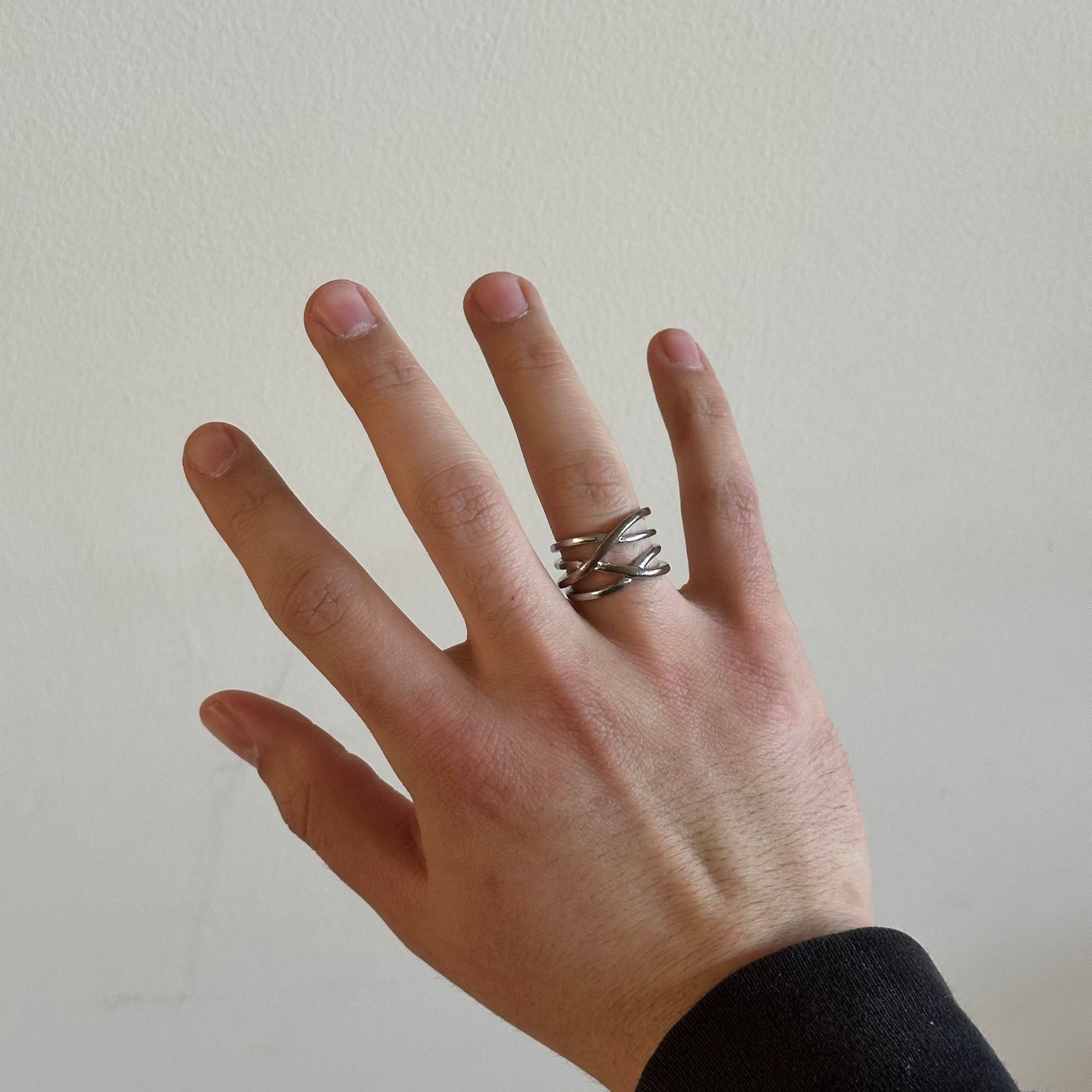1990's Spiral Layered Ring - Size 6.5