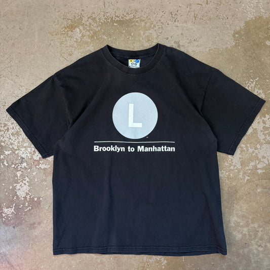 2000’s NYC Brooklyn to Manhattan Graphic Tee - Extra Large