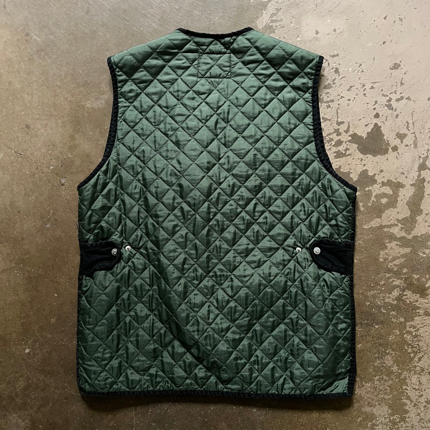 1990's On The Brink Zip Up Cargo Vest- Large