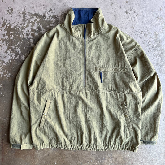 1990's Land's End Quarter Zip Anorak - Medium