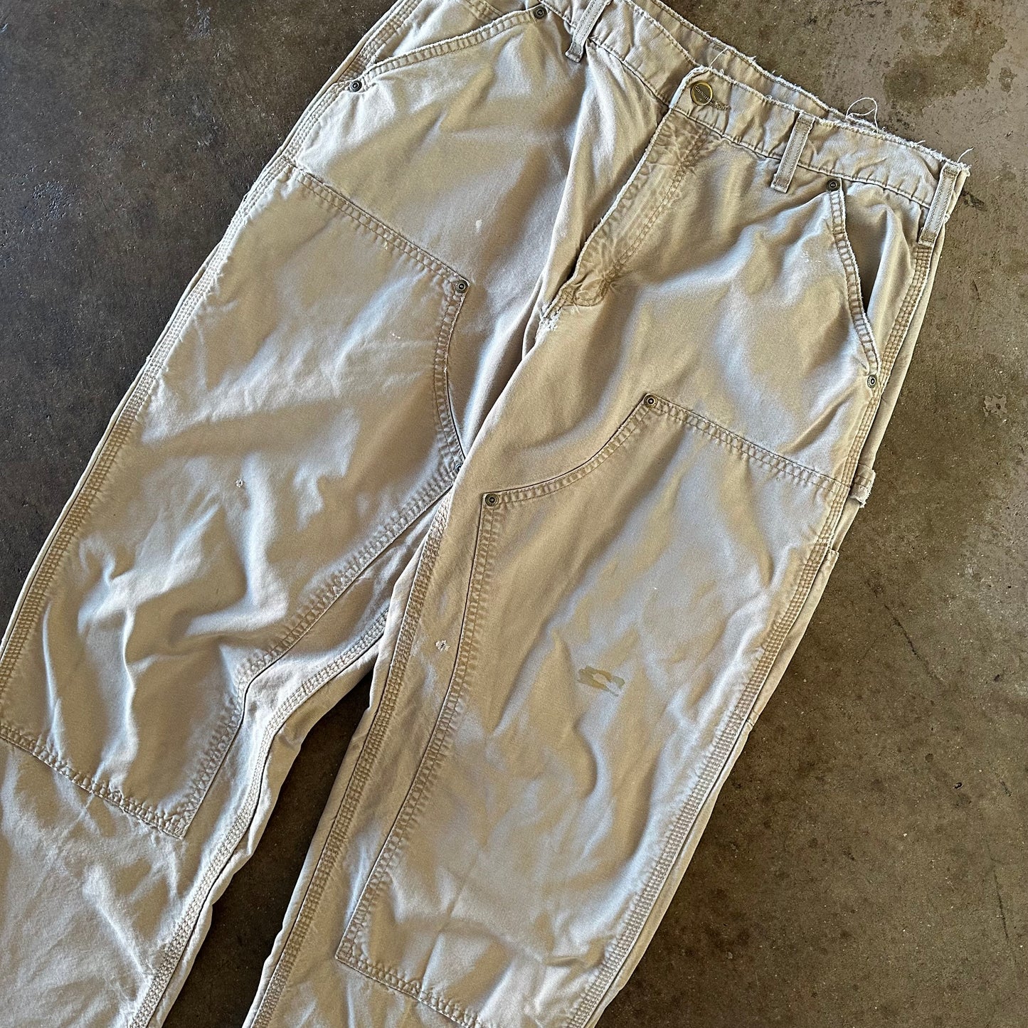 2000's Carhartt Khaki Double Knee Pant - 34