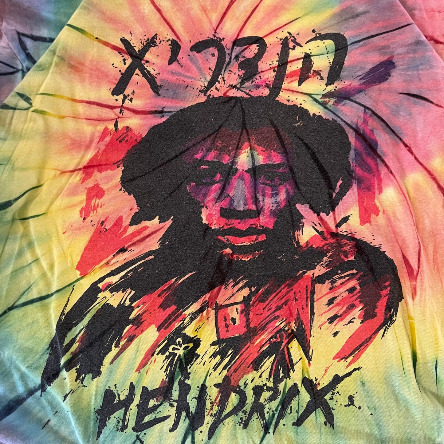1990’s Jimi Hendrix Tie Dye Tee - Large