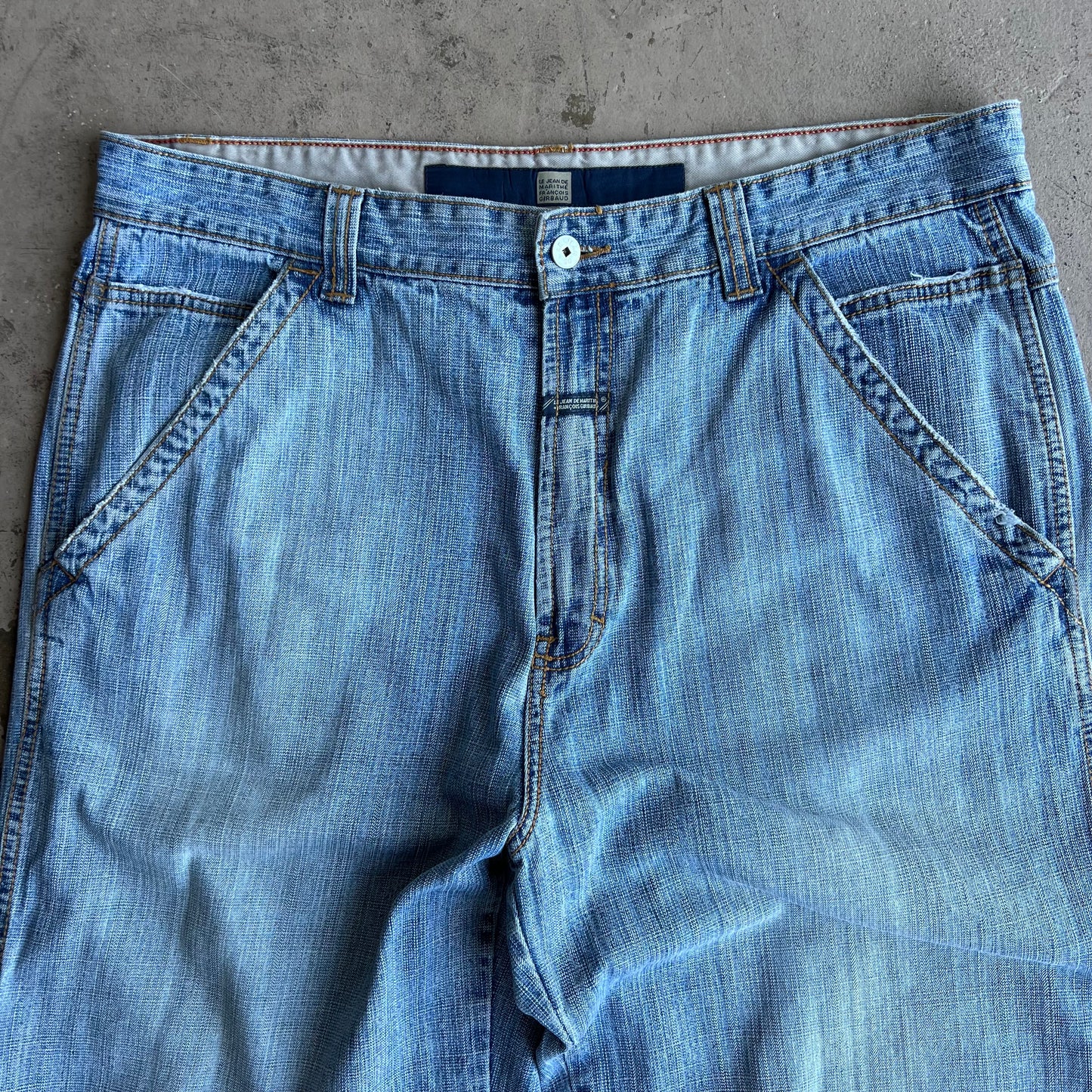 1990's Girbaud Baggy Light Blue Denim Pant - 38x31