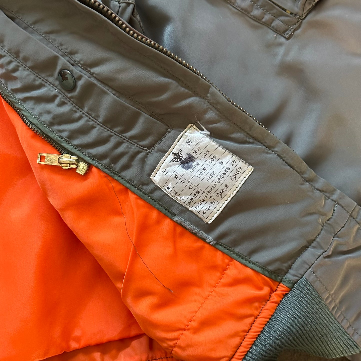 1980's M-1 Bomber Jacket - Medium