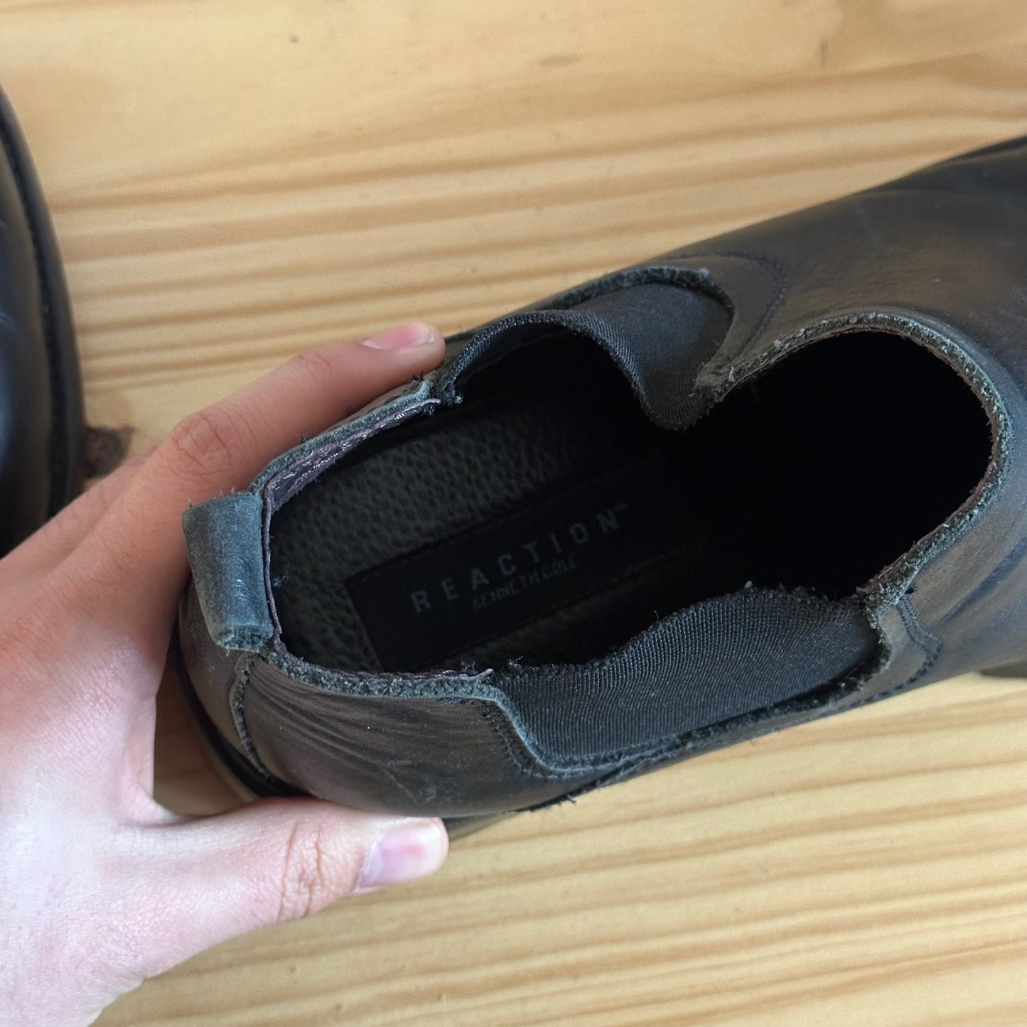 1990's Kenneth Cole Reaction Lug Sole Chelsea Boots - Size 11.5