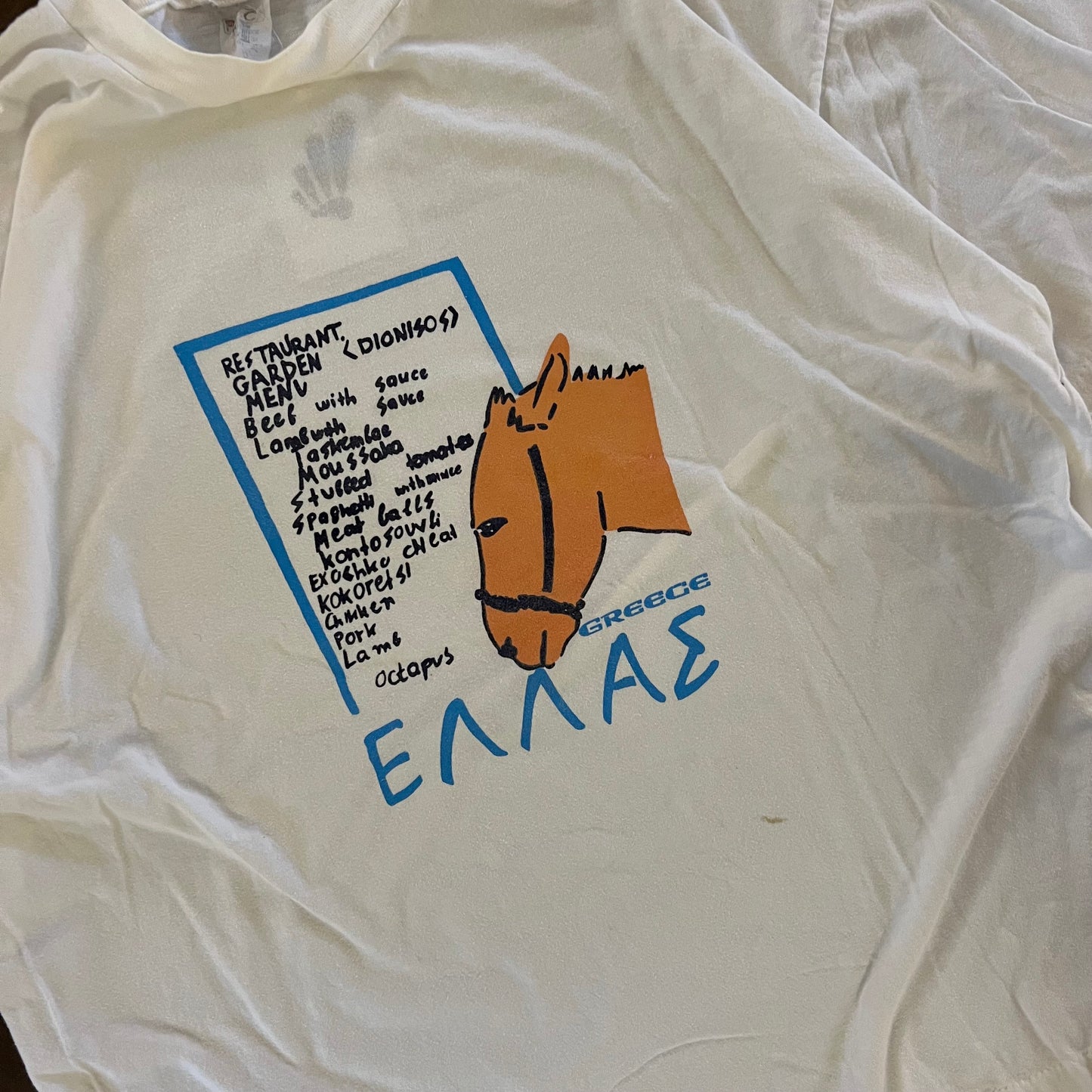 1990’s Greece Graphic Tee - Extra Large