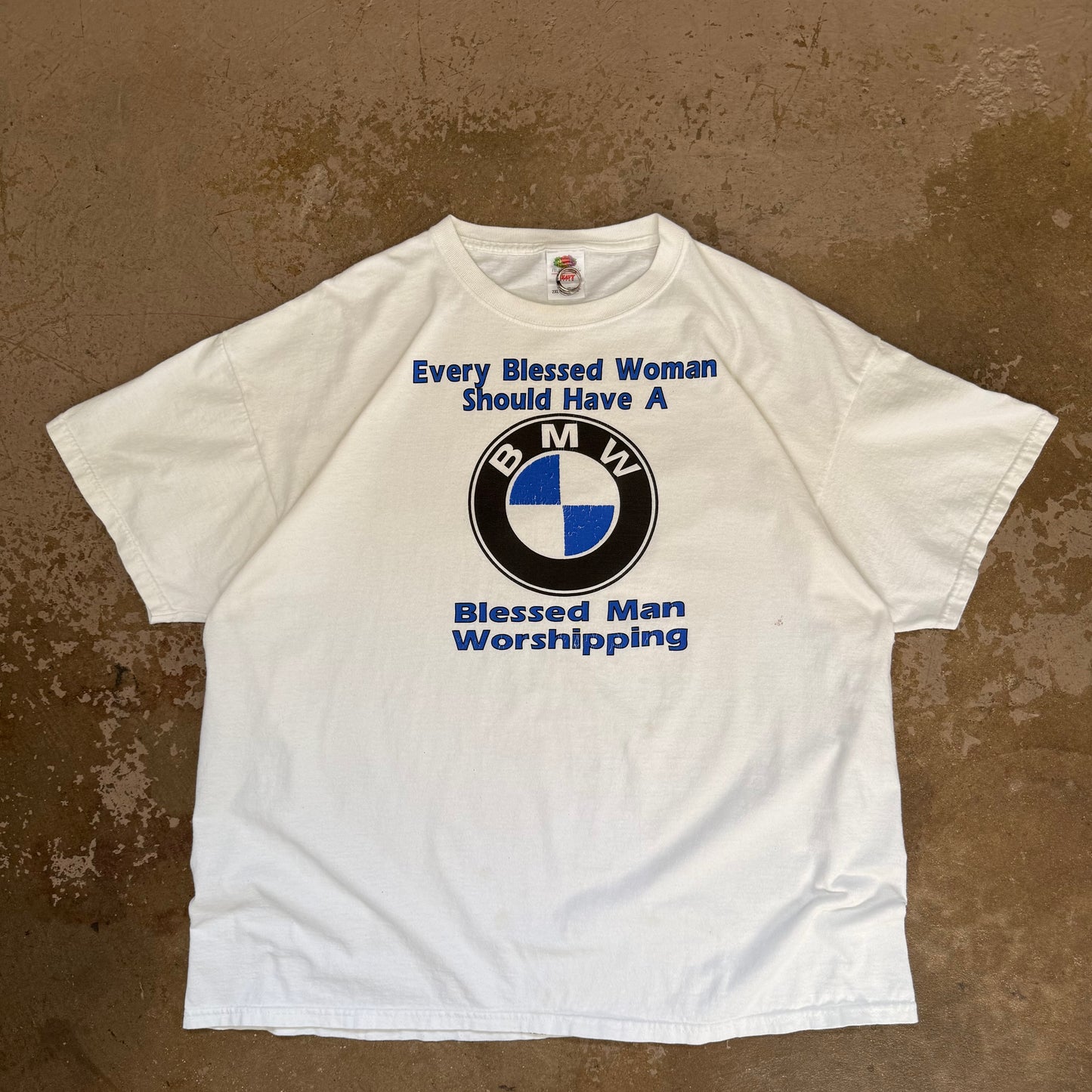 1990’s BMW Spoof “Blessed Man Worshipping” Graphic Tee - 2XL