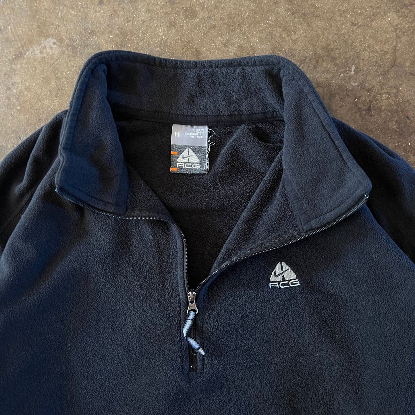 2000's Nike ACG Black Quarter Zip Fleece - Medium