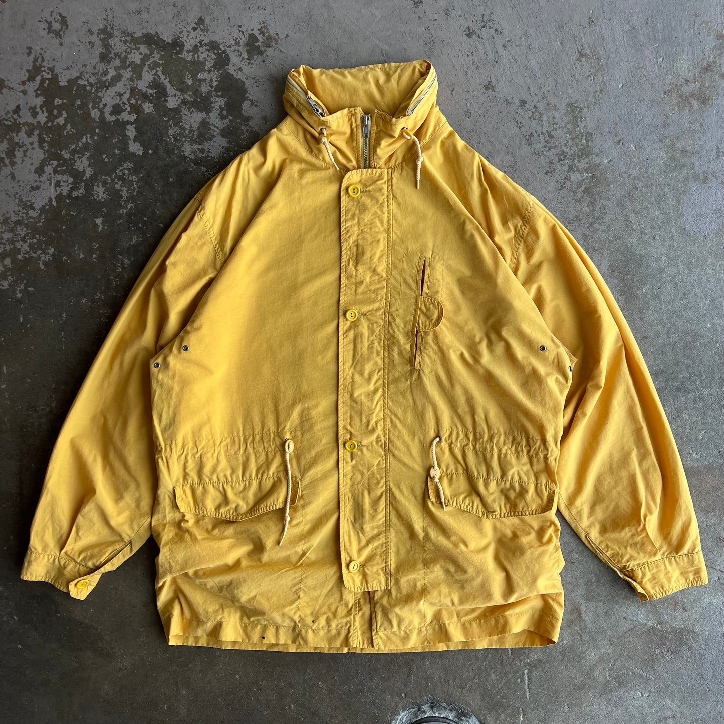 1990's Gap Zip Up Raincoat - Medium