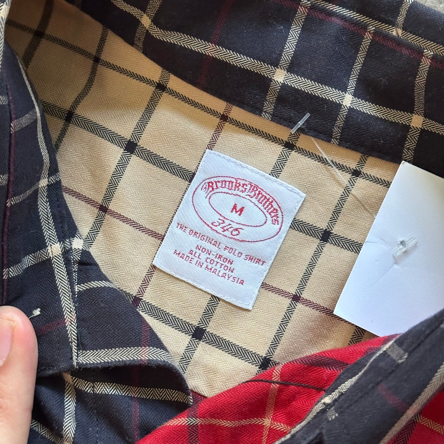 2000's Brooks Brothers Patchwork Button Down Shirt - Medium