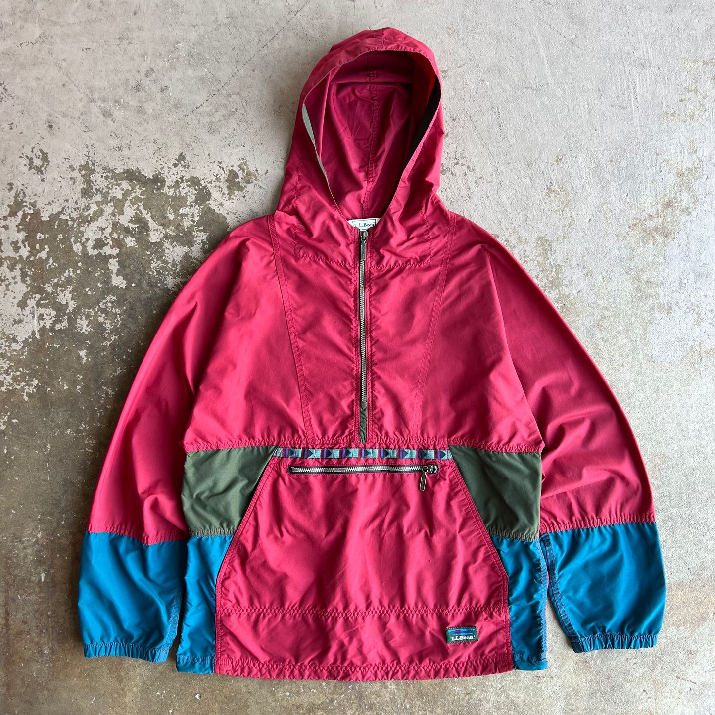 1990's LL Bean Quarter Zip Anorak - Large