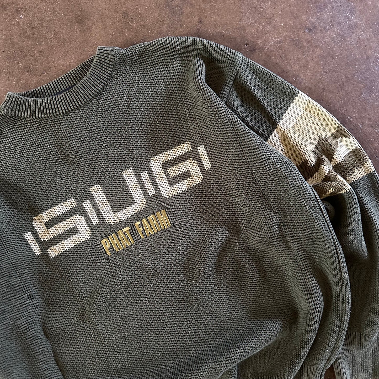 1990's Phat Farm "S.U.G." Knit Sweater- Extra Large