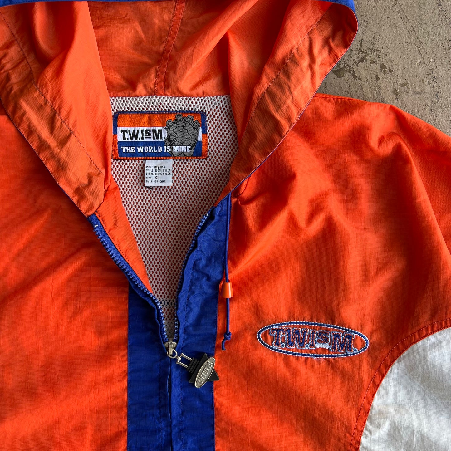 1990's Twism Colorblocked Zip Up Jacket - Extra Large